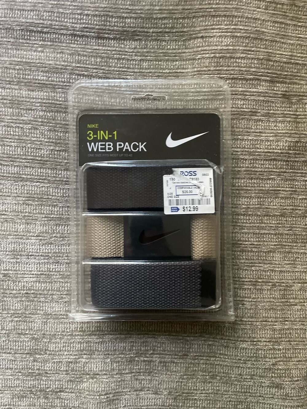 Nike 3-in-1 Web Pack Belt Set